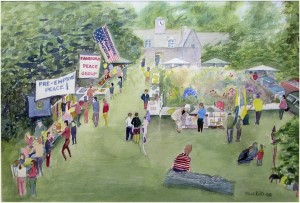Painting by Les Rishton - 2003